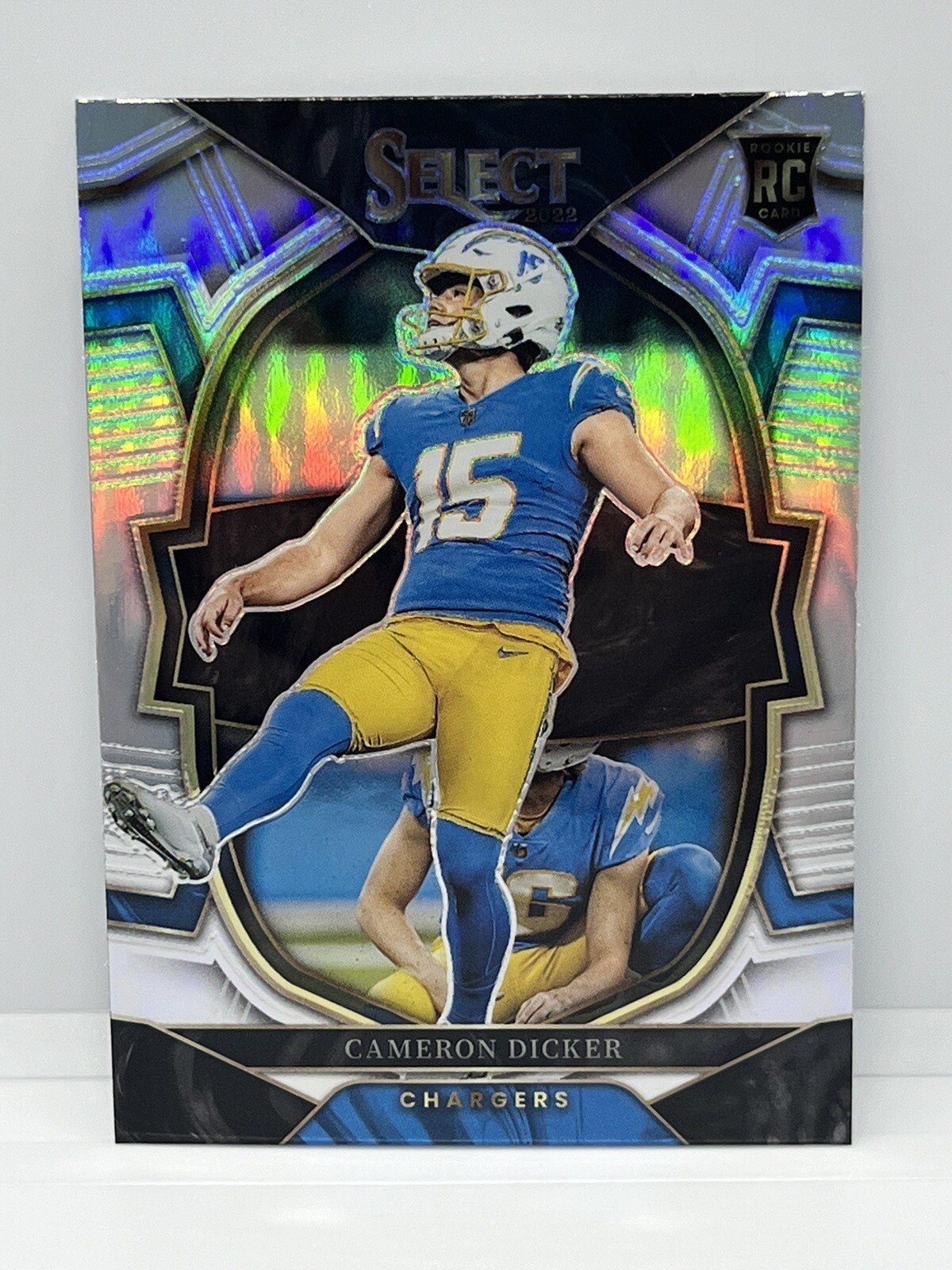 2022 SELECT FOOTBALL CAMERON DICKER SILVER CONCOURSE LEVEL ROOKIE RC CHARGERS 16