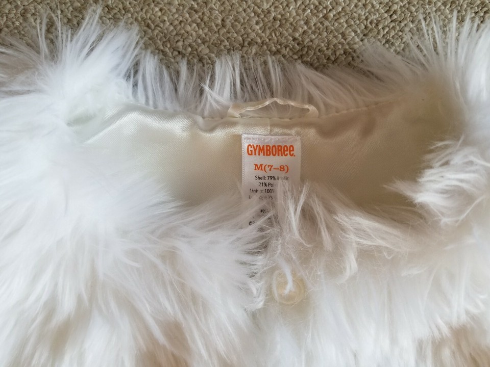 Shrug (boléro) Gymboree Blanc - Taille 4 - Manches Courtes - Occasion Très Bon état - Fille