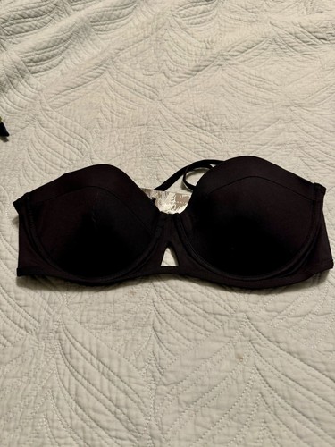 Swim Corsica Black Bikini Top Underwire Push-Up Size Large NWT - Picture 5 of 6