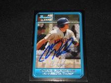 Minnesota Twins Chris Parmelee Signed 2006 Bowman Autograph Card #DP4 TOUGH  113
