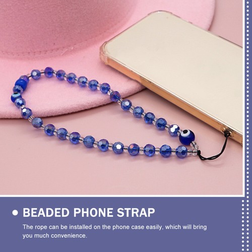 2 PCS Phone Charms Beaded Mobile Cord Miss Strap Handmade Wristlets - Zdjęcie 6 z 12