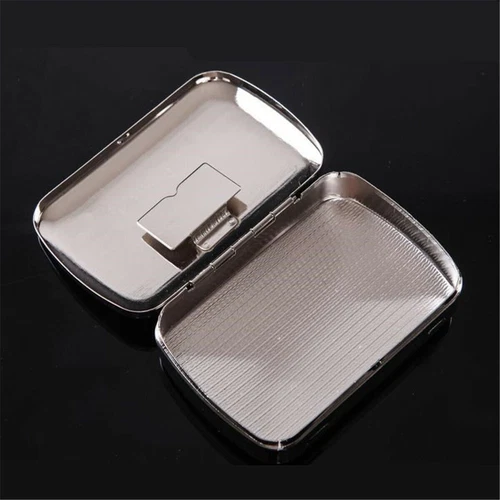 Tobacco Rolling Storage Container Box Metal Automatic Cigarette Smoking Case - Picture 7 of 12