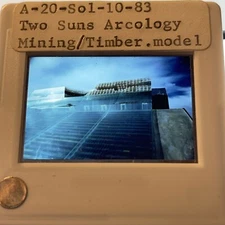 Paolo Soleri: Two Suns Arcology. Arizona  Arcosanti Architecture 35mm Slide 83