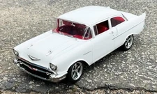 Acme 1:18 1957 Chevrolet 150 Restomod "Hourglass" White Limited Edition 1 of 300