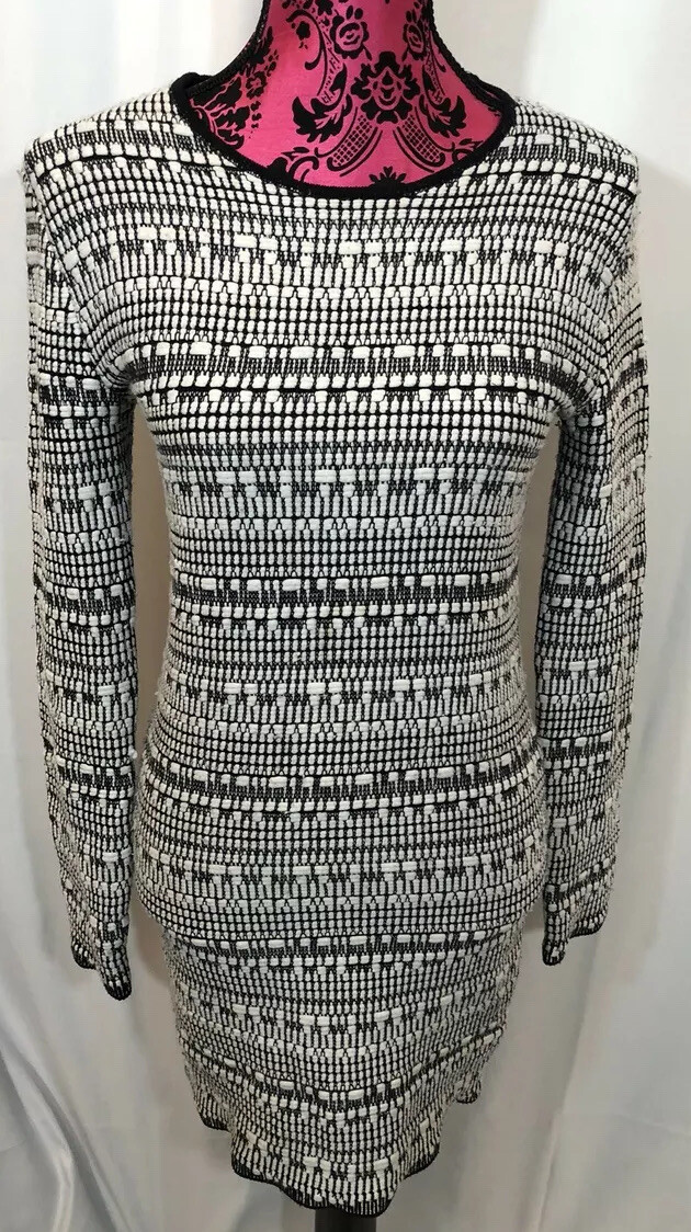 Long Sleeve Bodycon Sweater Dress Size 