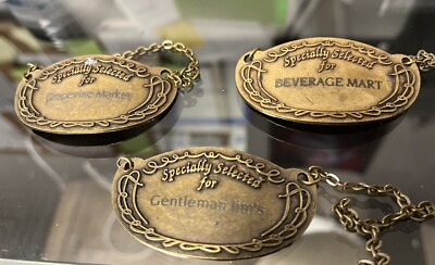 Jack Daniels Single Barrel Metal Decanter Bottle Tags- Set Of 3