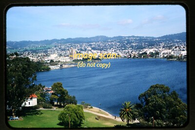 Oakland California, Lake Merritt in 1957, Kodachrome Slide u11b