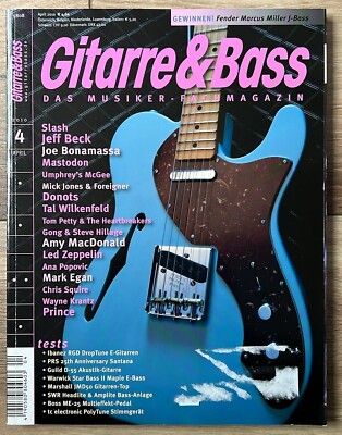 Gitarre & Bass 2010-04 April - Slash, Jeff Beck, Mastodon, PRS, BOSS, Guild