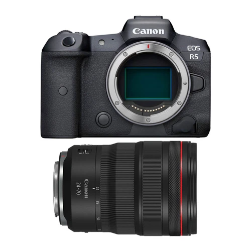 Canon EOS R5 Mirrorless Camera Body with Canon RF 24-70mm f/2.8 L IS USM Lens
