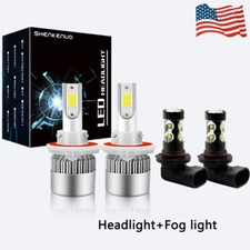 For Dodge Nitro 2007-2009 Led Headlight Hilo Fog Light Bulbs Combo Kit 6000k For Dodge Nitro 2007-2009 Led Headlight Hilo Fog Light Bulbs Combo Kit 6000k