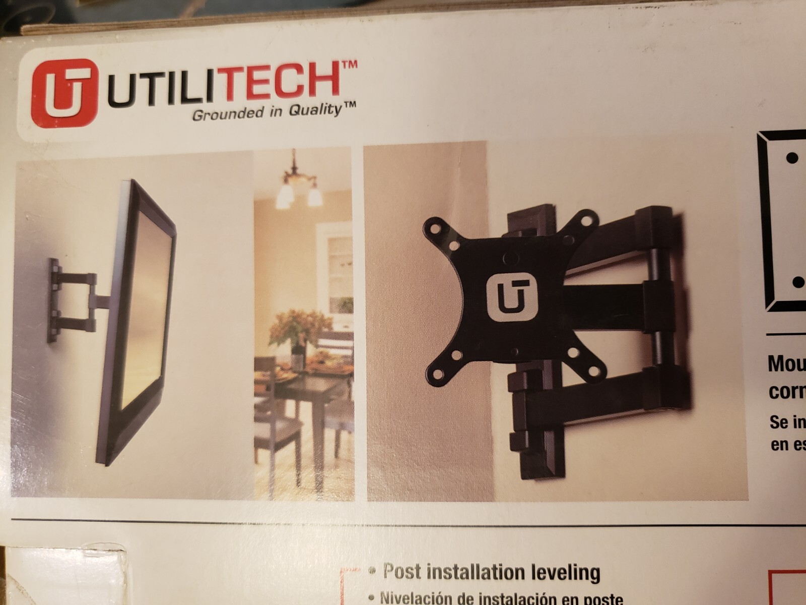 Utilitech 15 In37 in Full Motion TV Wall Mount 0480746 up to 40lbs
