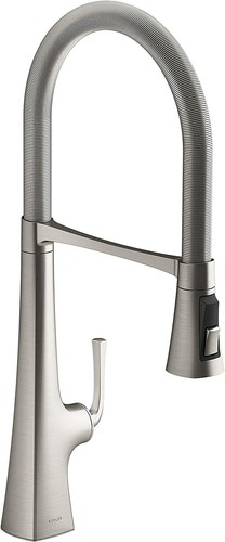 Kohler 22060-VS Graze Commercial, 3 Function Tall Semi-pro Kitchen Sink Faucet w - Picture 3 of 3