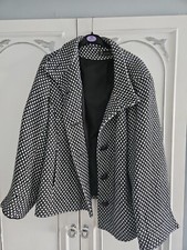 Joanna Hope Womens Dotted Jacket Blazer Size 20