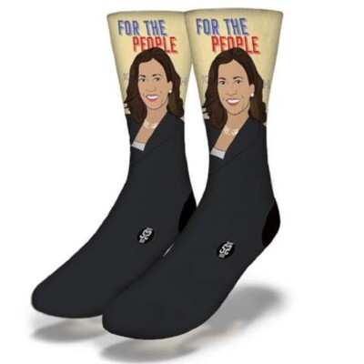 Kamala Harris For The People Savvysox Crew Socks Senator VP President USA Gift