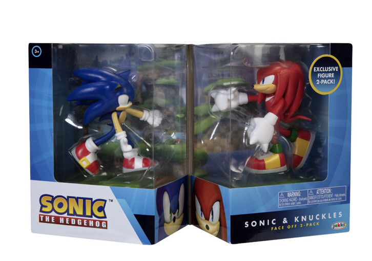Sonic & Knuckles フィギュア 4パック Sonic The Hedgehog Sonic & Knuckles face off 2 pack 4-inch Figure