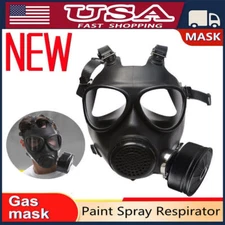 NEW Chemical Full Face Gas Mask Soviet Military Army Respirator + 40mm Filter US