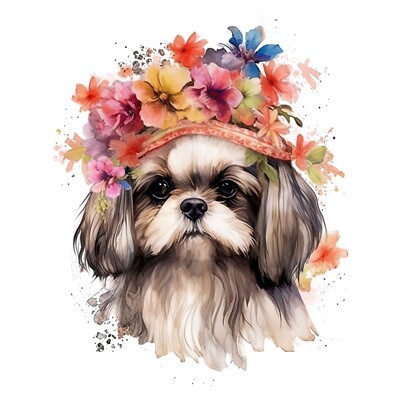100X Shih Tzu Auto Aufkleber 9x9 cm Hunde Sticker Wetterfest & Selbstklebend
