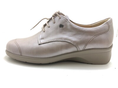 Finn Comfort Rosario Damen Halbschuh Schnürschuh Taupe Gr. 38 (UK 5)