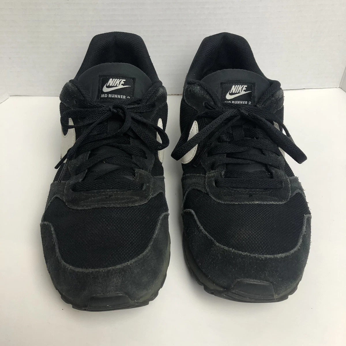 Adecuado Preescolar Acción de gracias Nike MD Runner 2 Black White Men&#039;s Running Shoes Size 9 749794-010 |  eBay