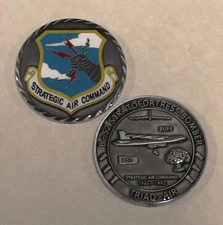 Strategic Air Command SAC B-52 Bomber B53 Nuclear Bomb Air Force Challenge Coin