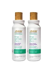 Raw Sugar Grow Pro Hair Care Bundle- Shampoo & Conditioner with Vegan Biotin