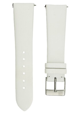 NEW Original Frederique Constant White Satin Silk Watch Strap Band 19mm Buckle