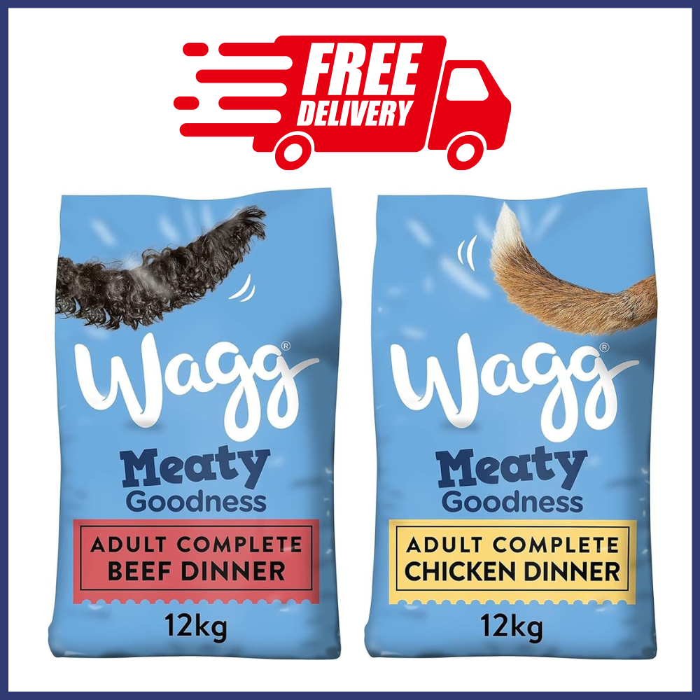 Veg Wagg Dog Food 12kg Chicken Wagg 12kg Wagg Meaty Goodness Adult