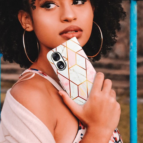Marble Leather Wallet Phone Case For Infinix Note 11 12 Hot 11 Tecno Camon Spark - 第 8/14 張圖片