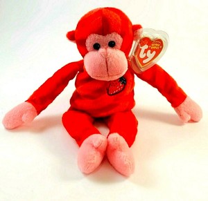 red monkey beanie baby