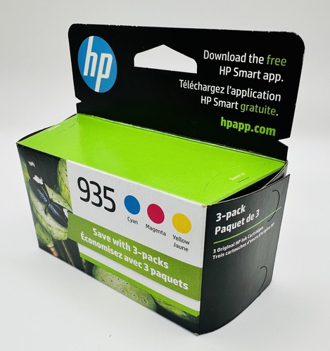 NEW Genuine OEM HP 935 3-Pack Colors | Cyan Magenta Yellow (Expires 10/2025) - Picture 4 of 9