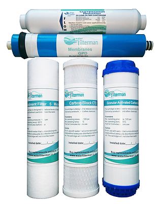 Ersatz Wasserfilter für 5 Stufen Umkehrosmoseanlagen, 100 GPD Membran