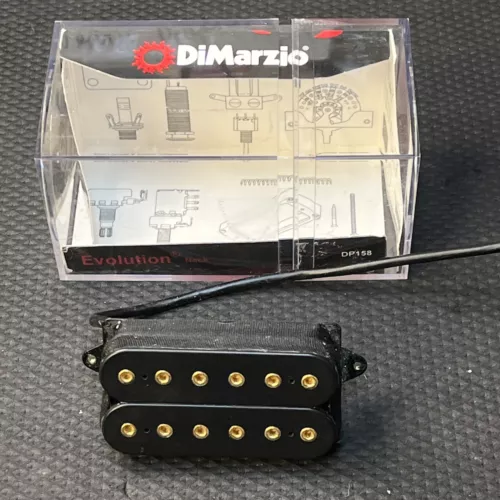 DiMarzio Evolution Neck Pickup DP158 F Spaced  - Special Order Gold Poles Nice!