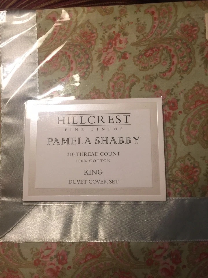 Nuevo con etiquetas Juego de edredón Hillcrest Pamela Shabby King con fundas 310 hilos 100 % algodón Foto 4 de 4
