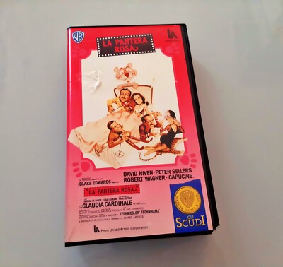 VHS LA PANTERA ROSA SFIDA - GLI SCUDI - PETER SELLERS CLAUDIA CARDINALE 1989