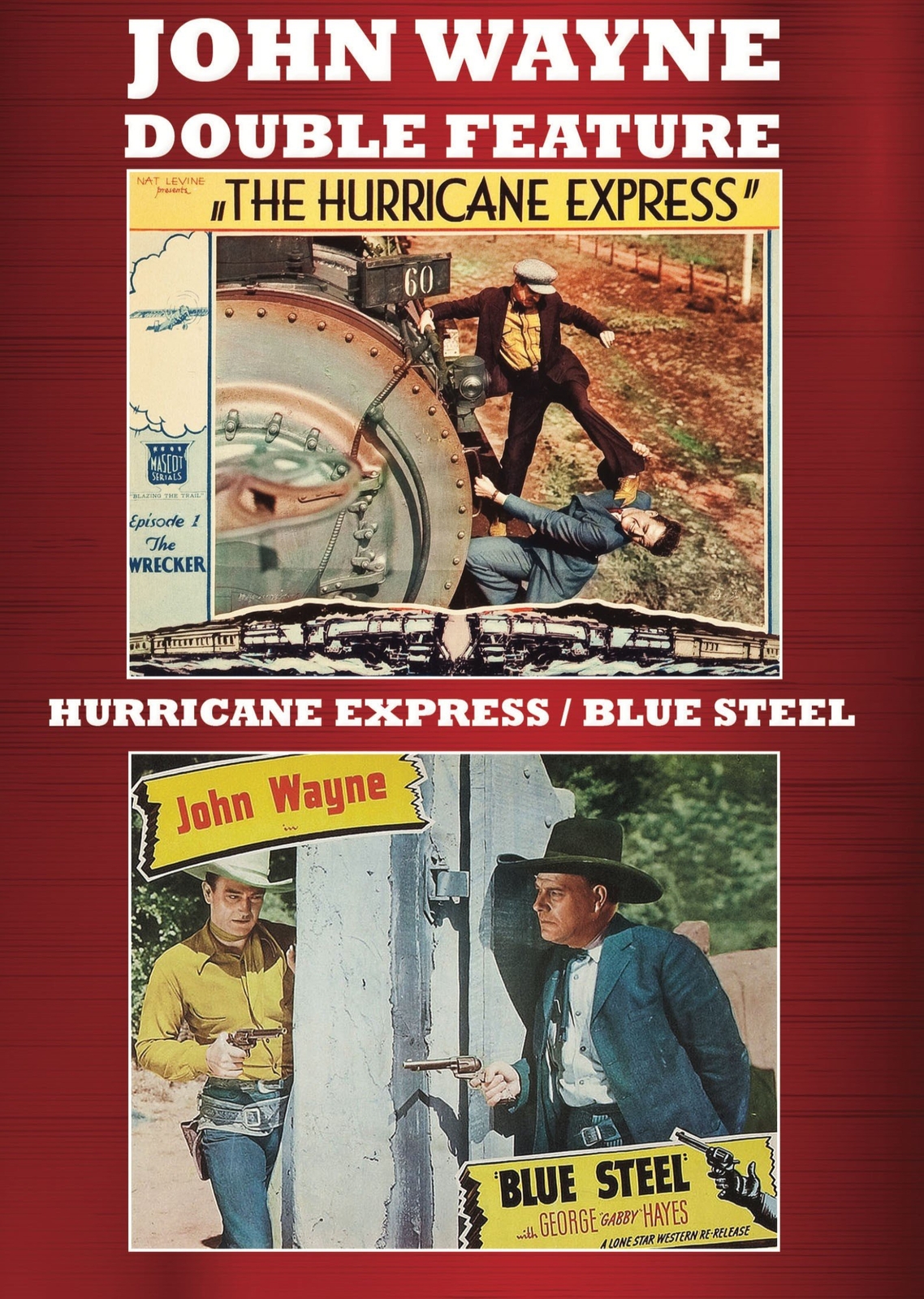 Hurricane Express/Blue Steel (Double Feature) (DVD) John Wayne Eleanor Hunt