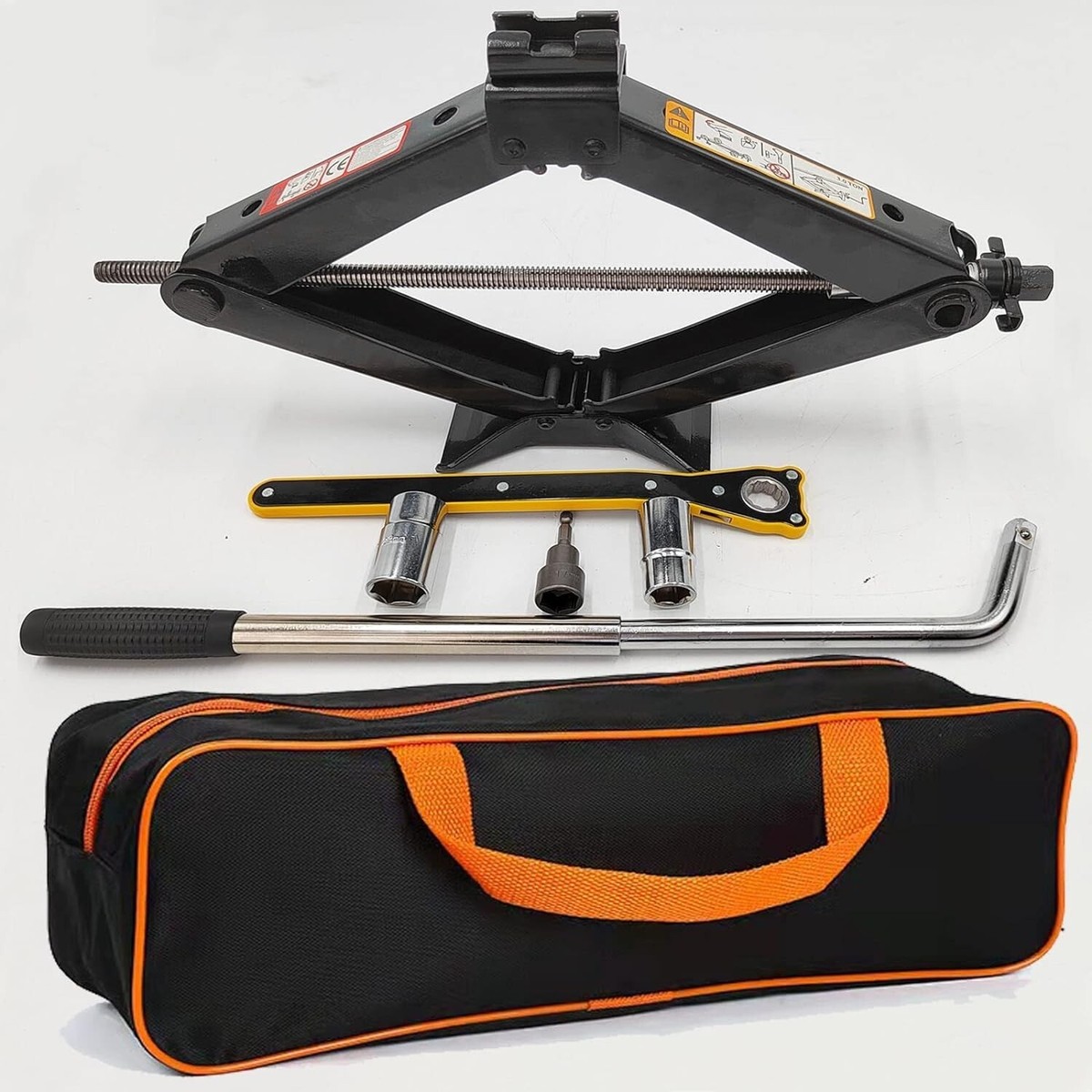 Scissor Lift Jack Max 3 Ton Capacity with Jack Socket Drill