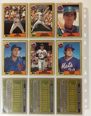 1987 Topps Baseball New York Mets 15-Card Lot | eBay