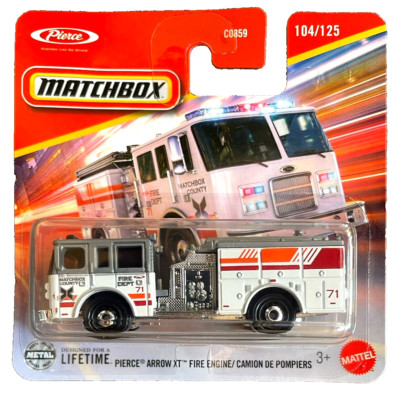 Matchbox Pierce Arrow XT Fire Engine 104/125 1:123 Modell LKW Truck Feuerwehr US