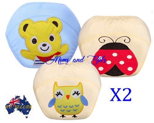6x Potty Toilet Training Pants New Unisex Designs Girls Boys D3- Pack of 2 sets