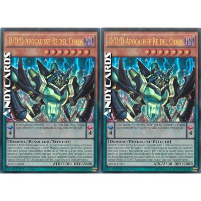 2x D/D/D APOKALYPSE KÖNIG DES CHAOS (King Apocalypse)   Ultra R   SDPD IT001   1Ed