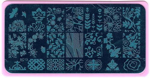 Nail art diversi disegni targhette immagine con supporto rosa da BC11 a BC15 - Foto 11 di 16