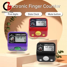 Digital Finger Counter Tally Counter Manual Knitting Row counter Clicker 0-99999