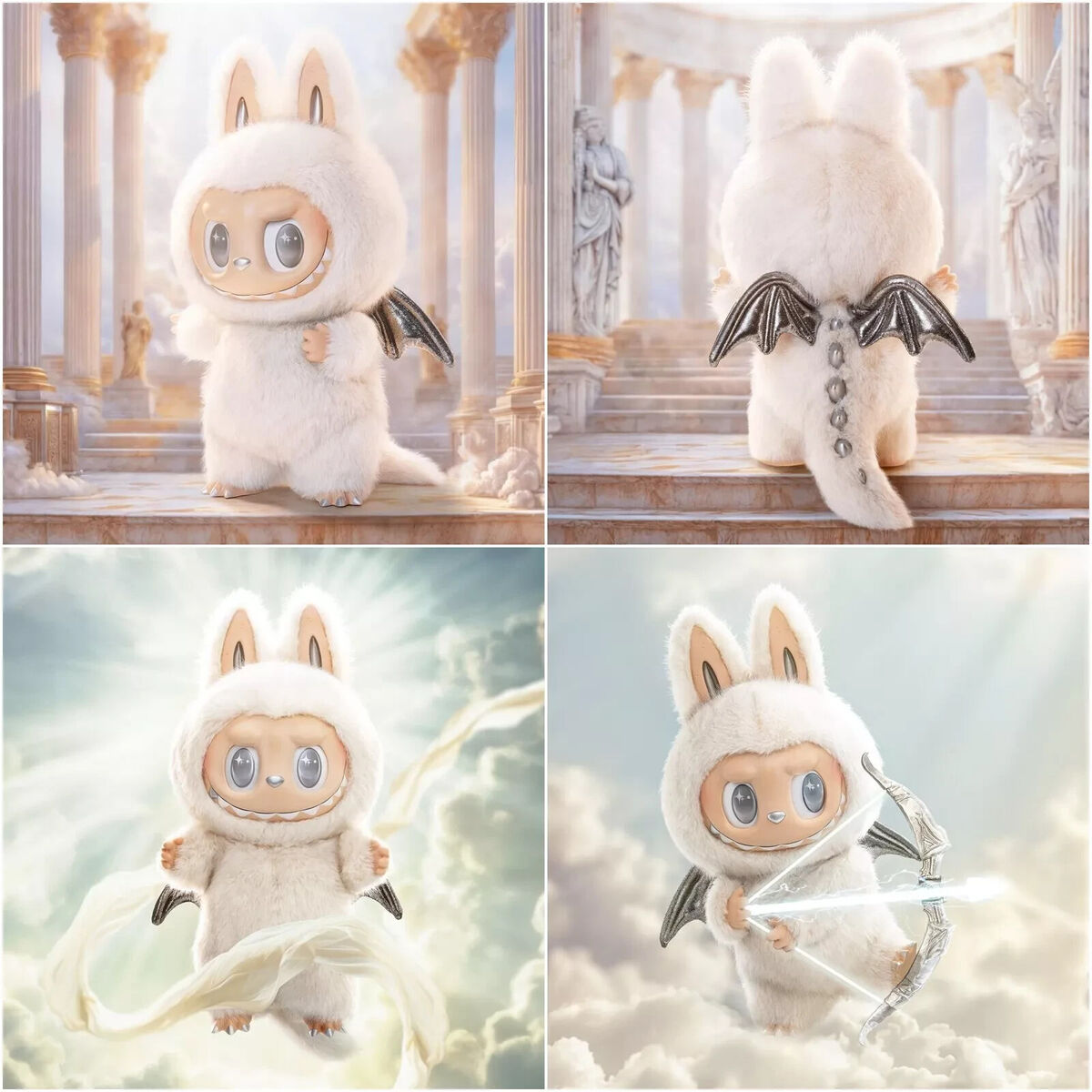 POP MART THE MONSTERS Angel in Clouds Labubu Vinyl Plush POP MART THE MONSTERS Angel in Clouds Labubu Vinyl Plush