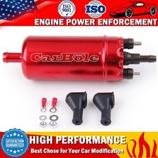 Inline High Pressure Electric Fuel Pump W/ Installation Kit Universal 0580464070