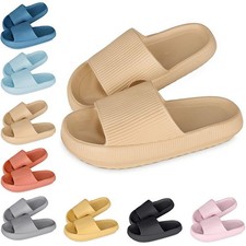 Original Schlappi Schlappen Unisex Badelatschen Zehentranner Wolken Slipper|Supe