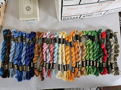 30 for $30 DMC Coton Perle Size 5 Thread Cotton Assorted between #642-#806 Lot C