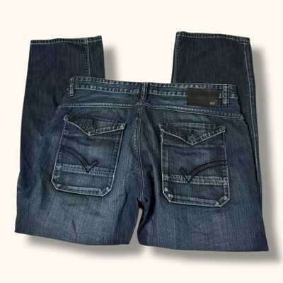 Ecko Unltd Men s Slim Straight Fit Jeans Size 42 Flaps Big Pockets 90 s Style 