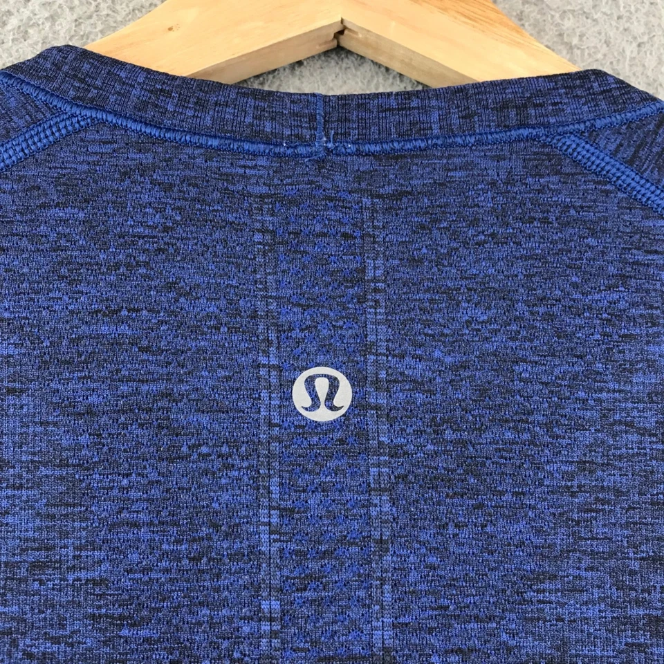 Camisa Top Lululemon Swiftly Tech Jaspeada Manga Larga Azul Talla 4 Entrenamiento Foto 3 de 4