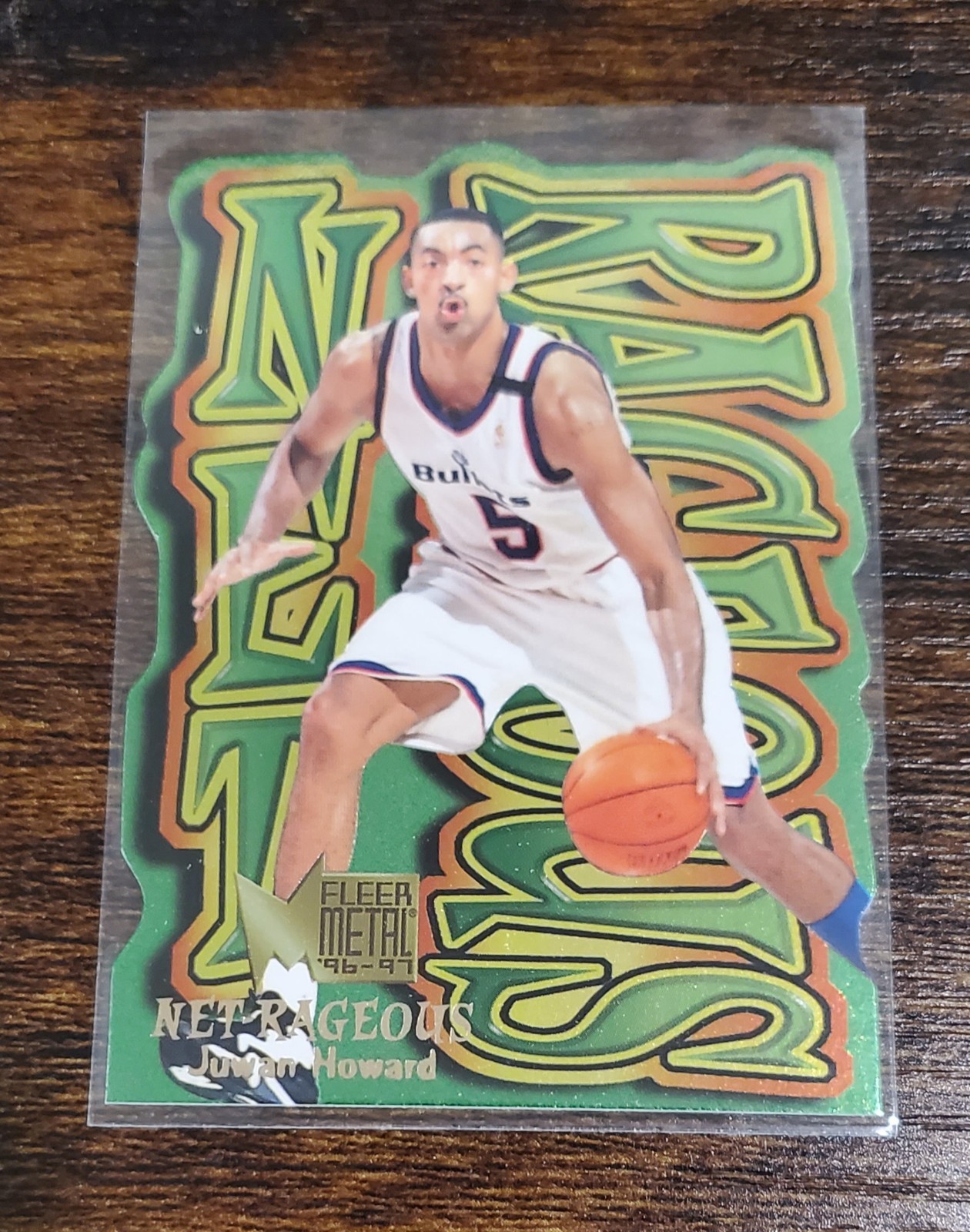 1996-97 Fleer Metal Net-rageous Juwan Howard #4 SSP Insert