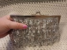 ICING Silver Rhinestone Shimmery Evening Clutch Purse Cocktail Bag — photo 3